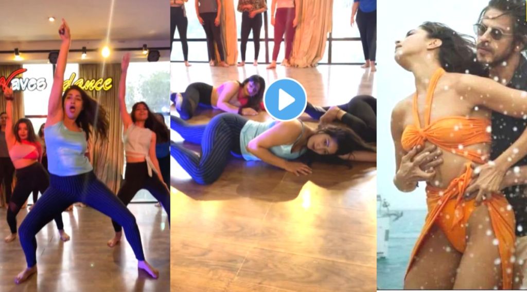 Dance on Besharam Rang song viral video on Instagram