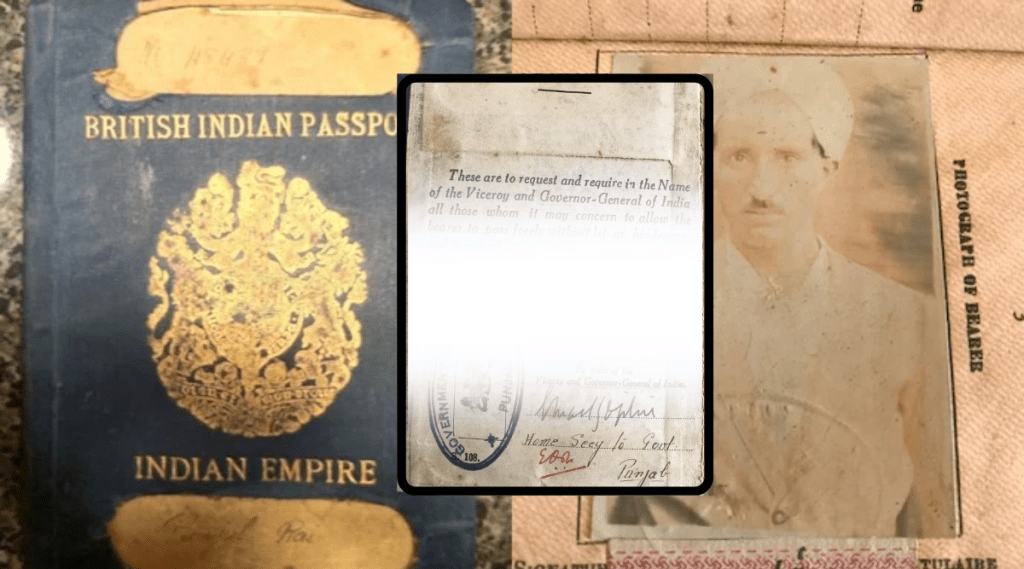 Viral Man shares Photo of grandfathers 92 year-old British Indian passport Shocking Picture Amaze Internet
