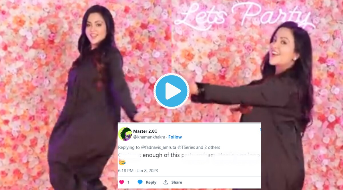 Video Amruta Fadnavis New Song Dance Challenge For Netiznes You Will Be Shocked With Funny Comments READ HERE