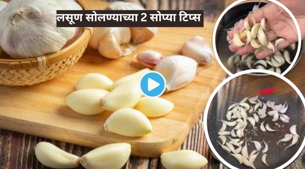 How To Peel Garlic Easily in 2 Minutes Easy Kitchen Tips By Smart Housewife Cooking Tricks Video