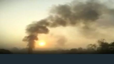 Garbage depot fire in Satara