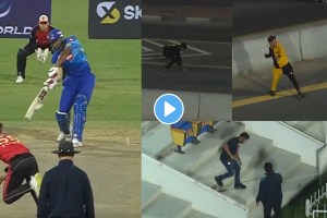 ILT20: One ran away with the ball, one returned it Rohit's best friend thrashed the bowlers fiercely watch video
