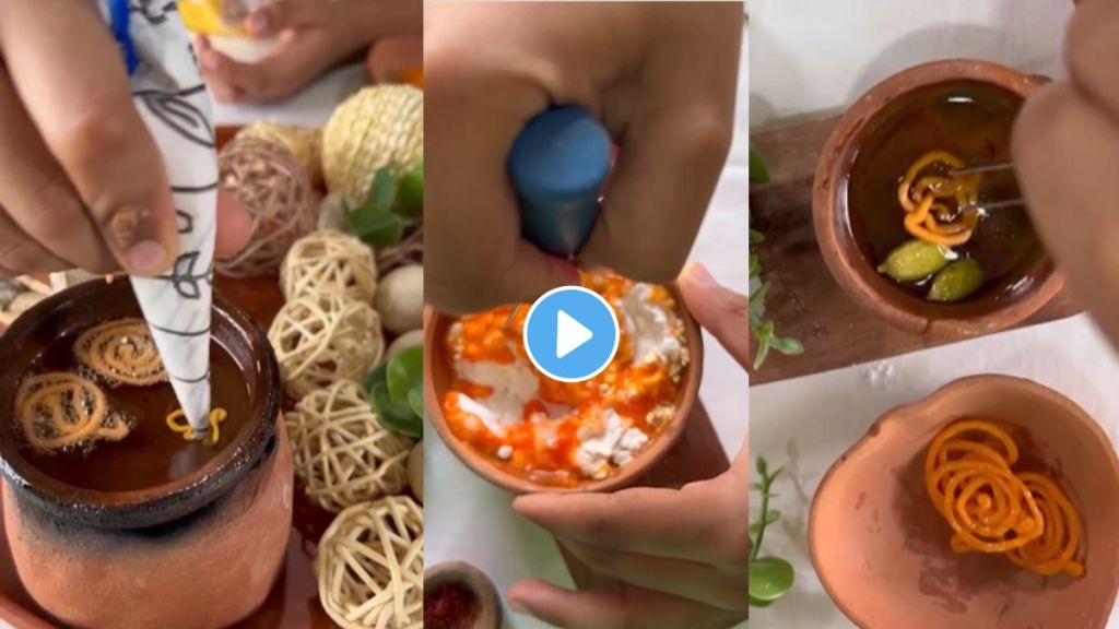 7 year old boy makes jalebi