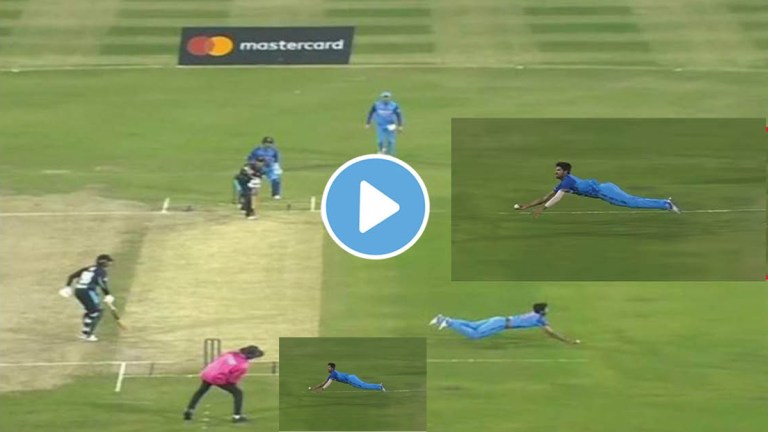 IND vs NZ: Wow what a catch Sundar caught amazing catch while flying in the air see VIDEO