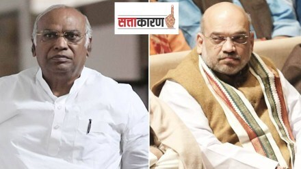 Mallikarjun Kharge and Amit Shah