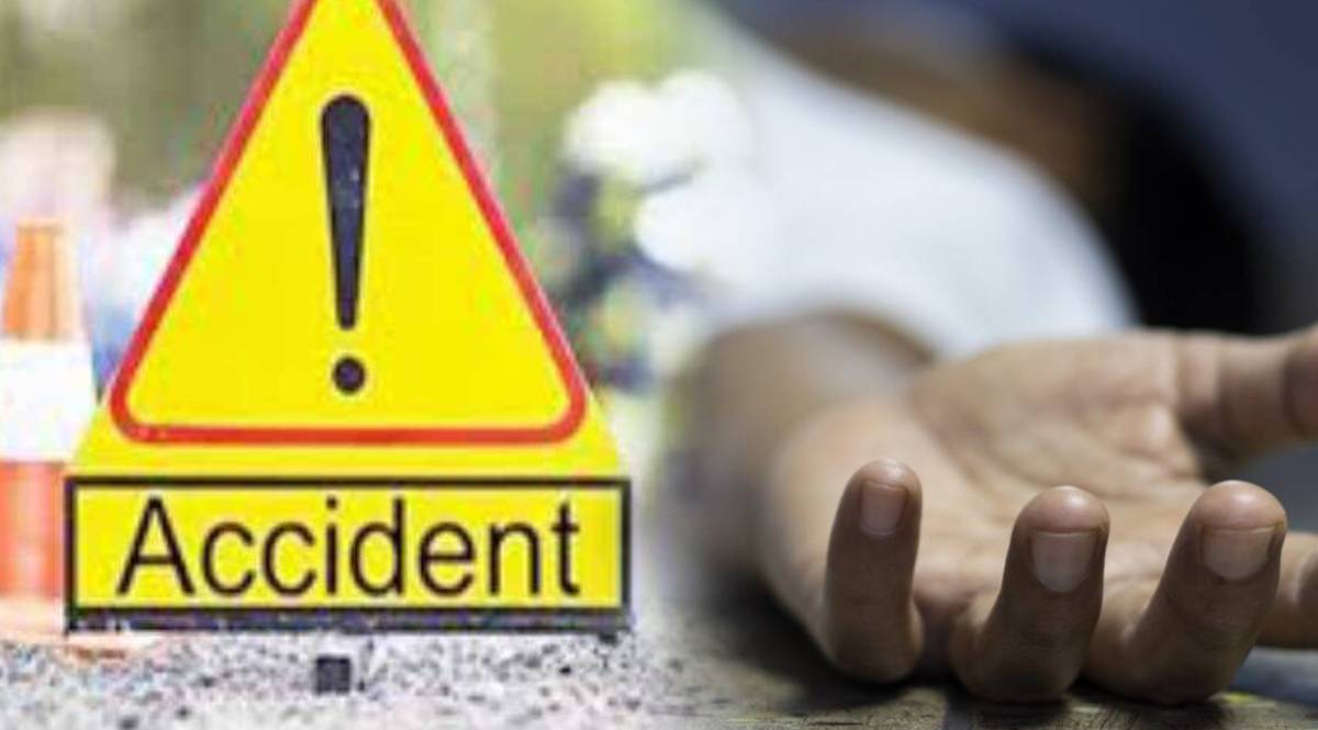 truck hit young women Khadki pune