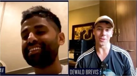 Suryakumar Yadav copies Dewald Brevis