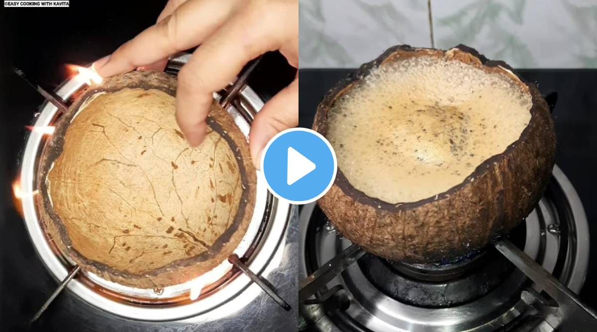 Tea Made in Coconut Shell goes viral Netizens Gave Mixed Reaction On this Video