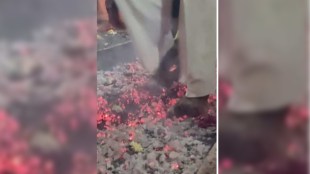 This village has a tradition of walking on burning coals