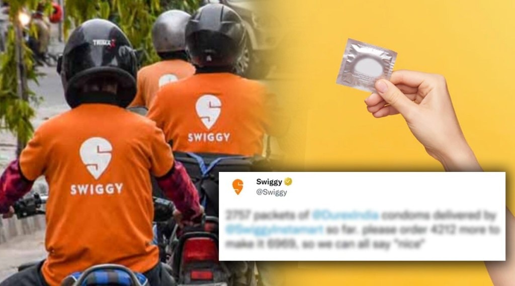 Swiggy च्या कंडोम डिलिव्हरीच्या ट्वीटला ड्युरेक्स इंडियाने दिला भन्नाट रिप्लाय, नेटकरी म्हणाला, “१४ फेब्रुवारीला मोठी लाट…”