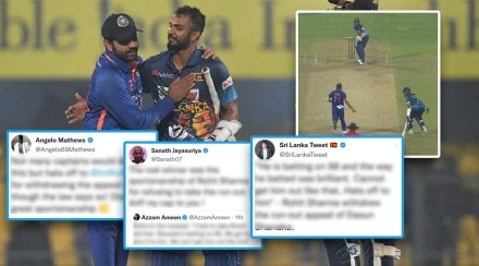 Such is sportsmanship Sri Lankan stalwarts showered praise on Rohit's action Indian pride