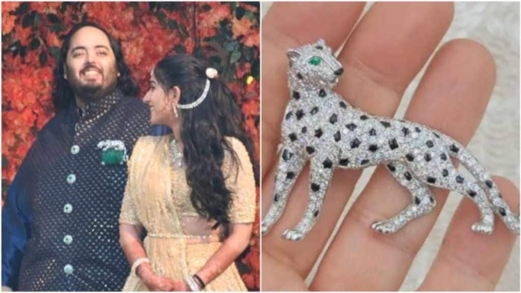 anant ambani brooch