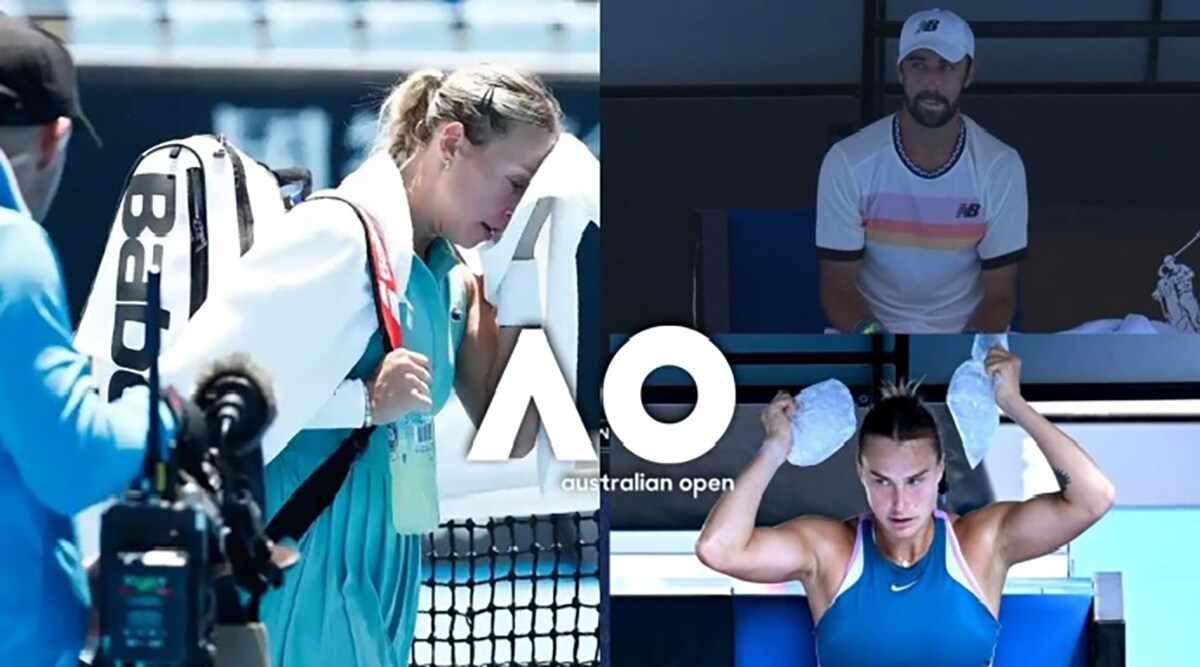 Ball girl collapses on court due to heat stress, second day's play suspended as mercury reaches 35 degrees