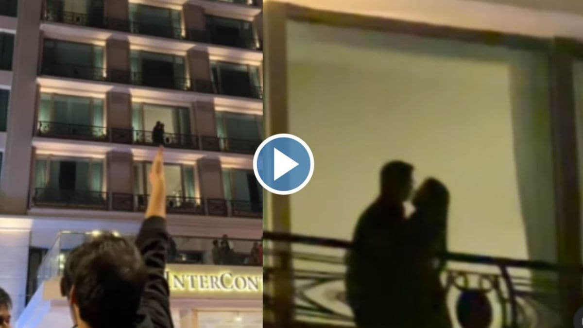 Couple kiss viral video