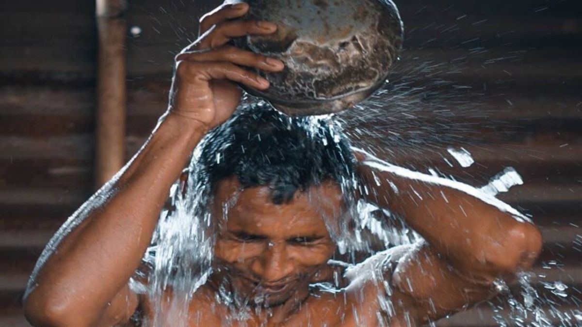 bath in cold weather