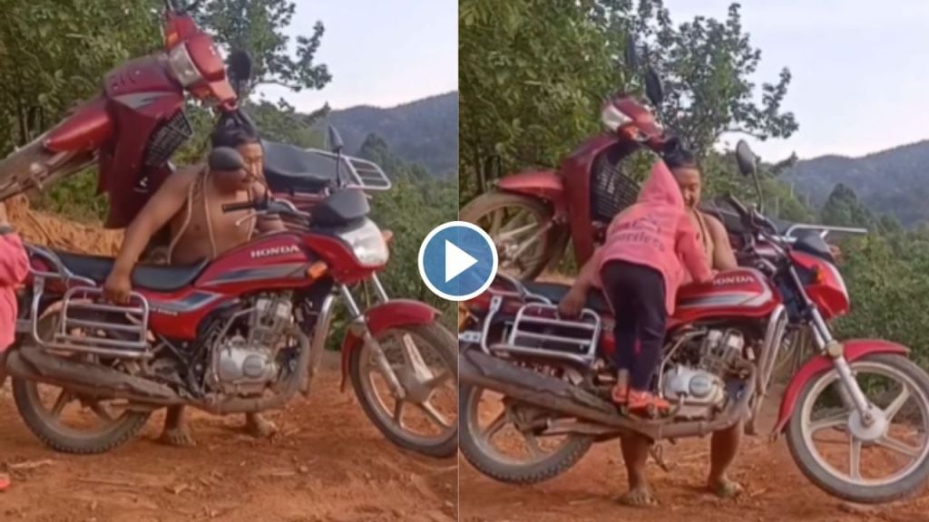 Man Lifts two vehicles On His Shoulder