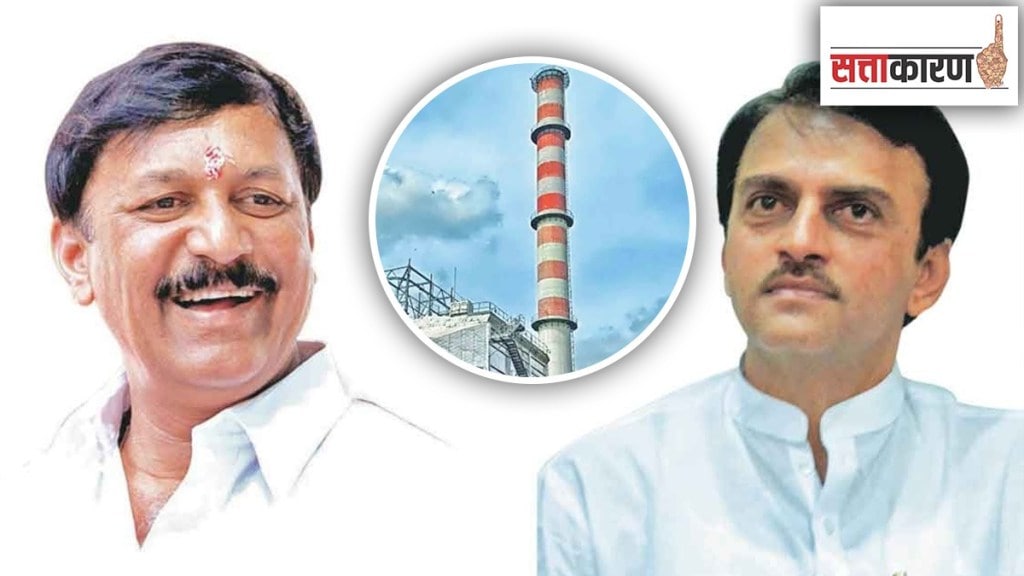 Dharmaraj Kadadi and BJP MLA Vijay Deshmukh