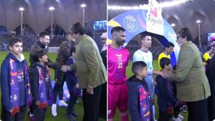Amitabh Bachchan meets Messi and Ronaldo as PSG beat Riyadh XI five four Photo goes