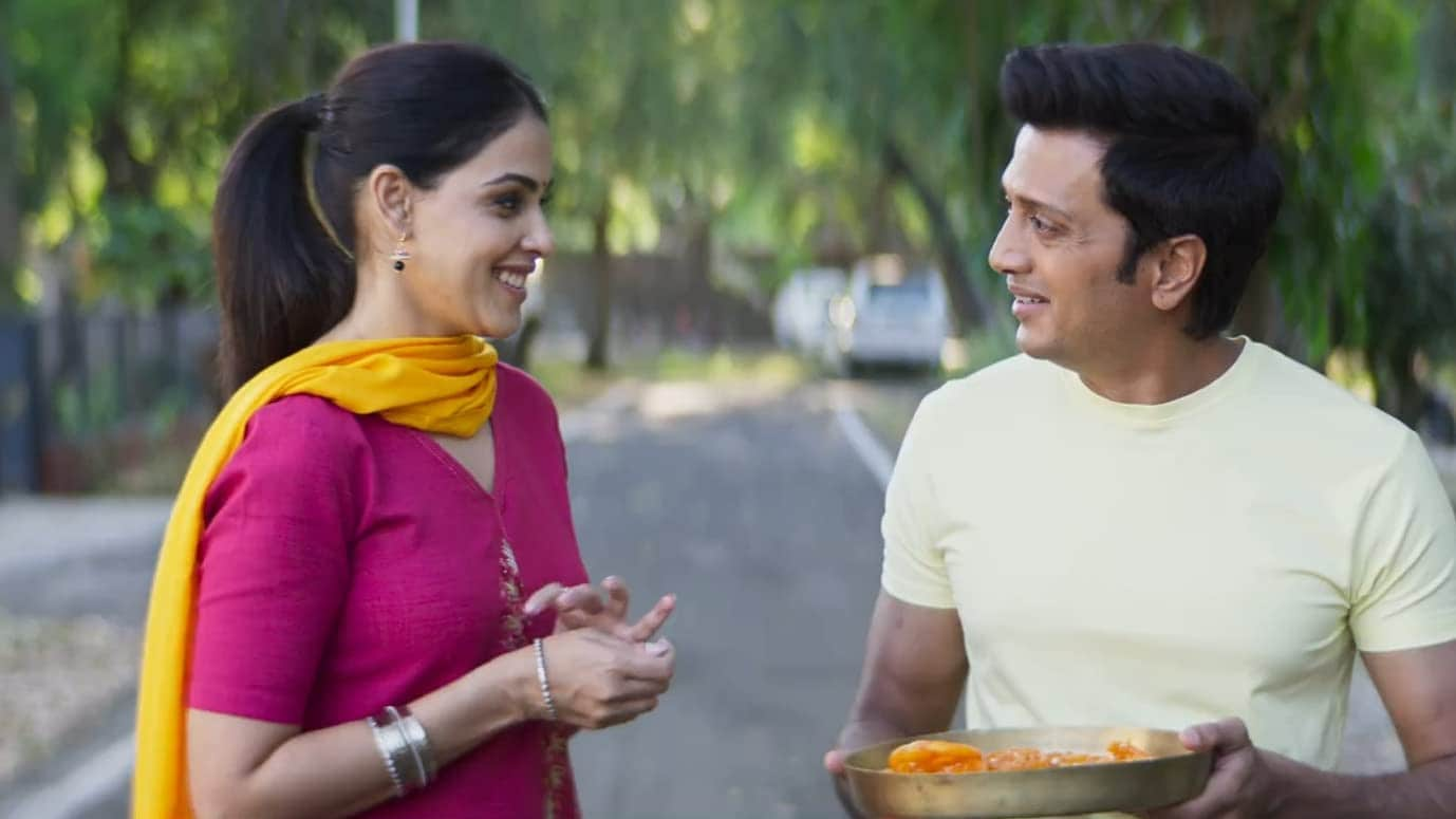 riteish genelia ved marathi movie news photos