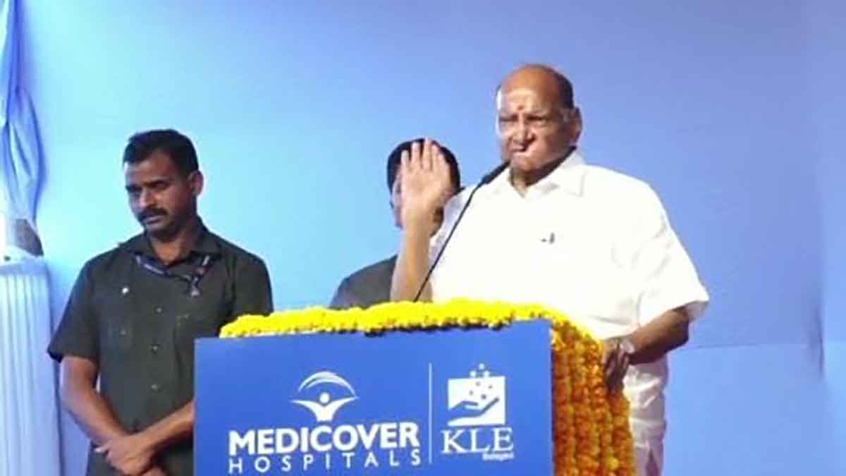ncp leader sharad pawar comment on karnataka border issue during private hospital inauguration in pimpri chinchwad