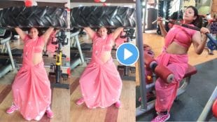Teen girl gym workout video