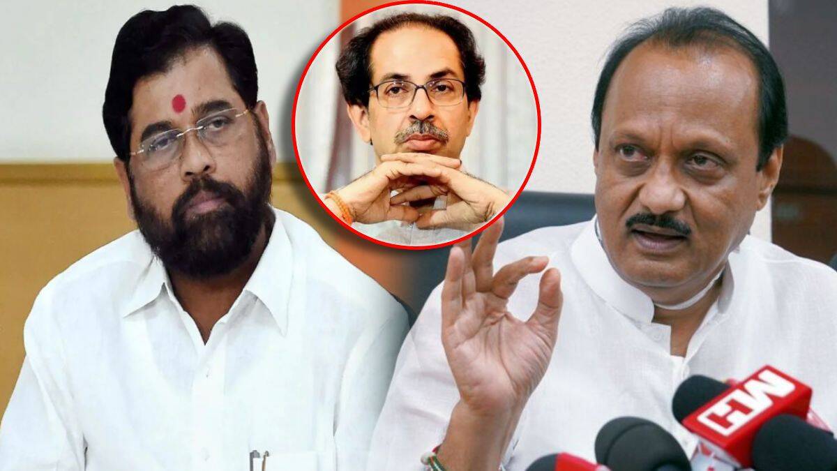 AJIT PAWAR AND EKNATH SHINDE AND UDDHAV THACKERAY