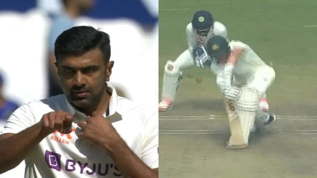 IND vs AUS 2nd Test: Action replays Two wickets in a single century Smith-Labushenla Ashwin's spin Video Viral