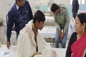 Student admitted in hospital