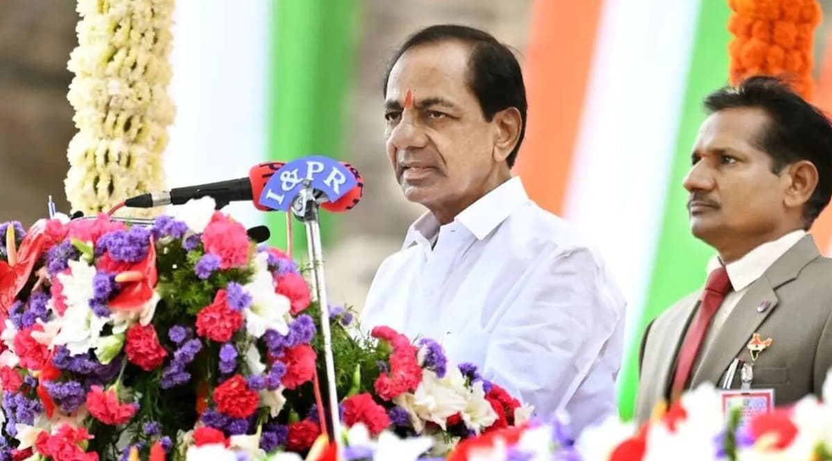 kcr nanded speech, kcr in nanded,