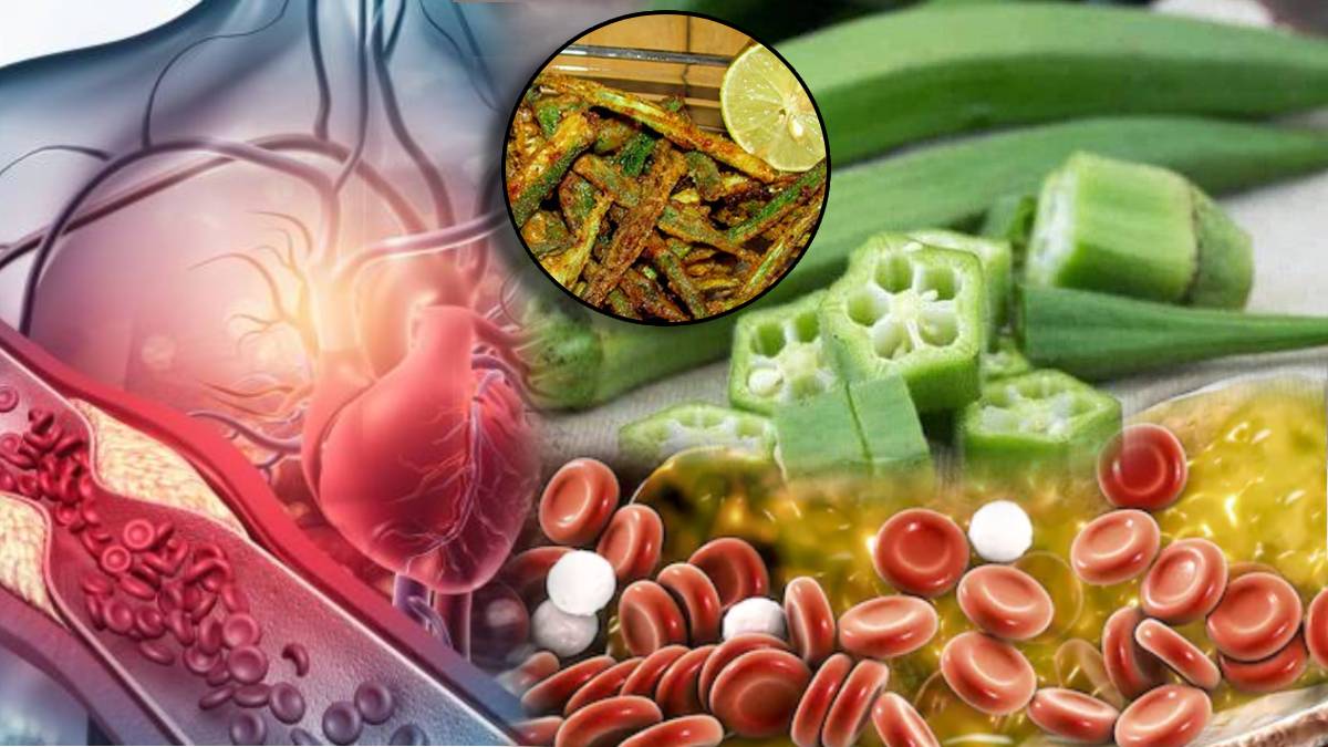 Bad Cholesterol Can Be Reduced 50 Percent With Okra Bhindi Recipes Controls Blood Sugar How To Make Bhendi Bhaji