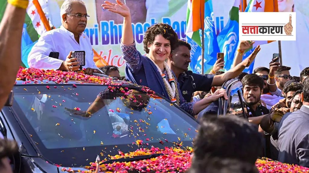 Priyanka Gandhi Targets PM Narendra Modi in Raipur