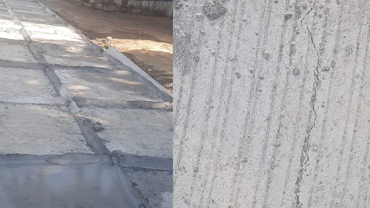 Roads are cracked as water is not used on the roads