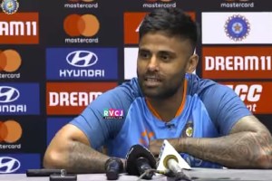 Suryakumar Yadav: T20 Ranchi main chalu hua tha According to Surya finisher means only Mahi The wrong answer to the journalist's question see the video