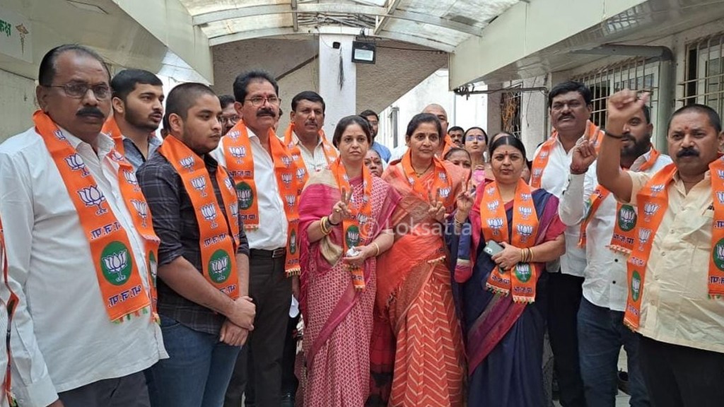 चिंचवड पोटनिवडणूक : भाजप उमेदवार अश्विनी जगताप यांनी प्रचारास केली सुरुवात, ‘आर.आर.एस’च्या पदाधिकाऱ्यांची घेतली भेट