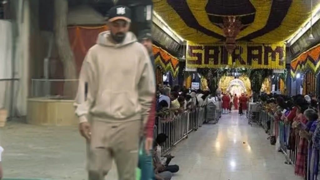 KL Rahul visited Sai Baba Temple before the first Test match against Australia