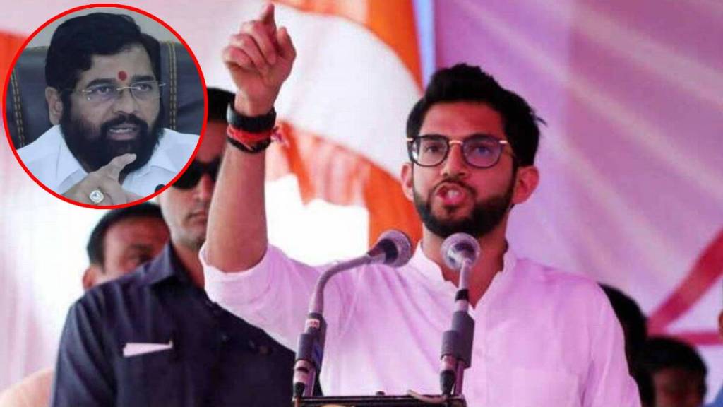 aaditya thackeray slams eknath shinde