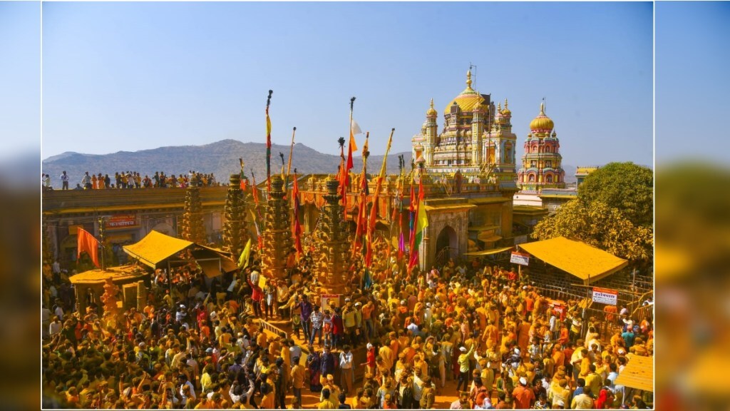 Maghi Purnima Yatra is crowded at Khandoba Temple in Jejuri