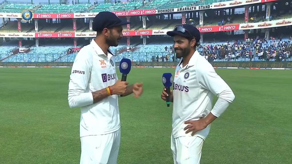 IND vs AUS Test Akshar Patel interviewed Ravindra Jadeja