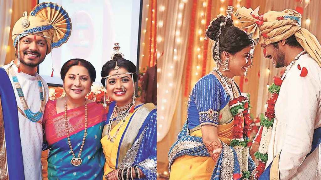 raj and kaveri wedding in bhagya dile tu mala
