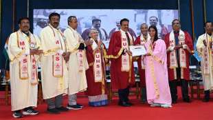 minister girish mahajan at the 22nd convocation