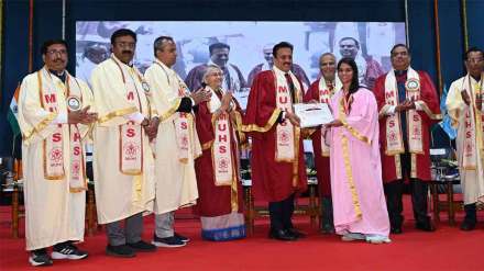 minister girish mahajan at the 22nd convocation