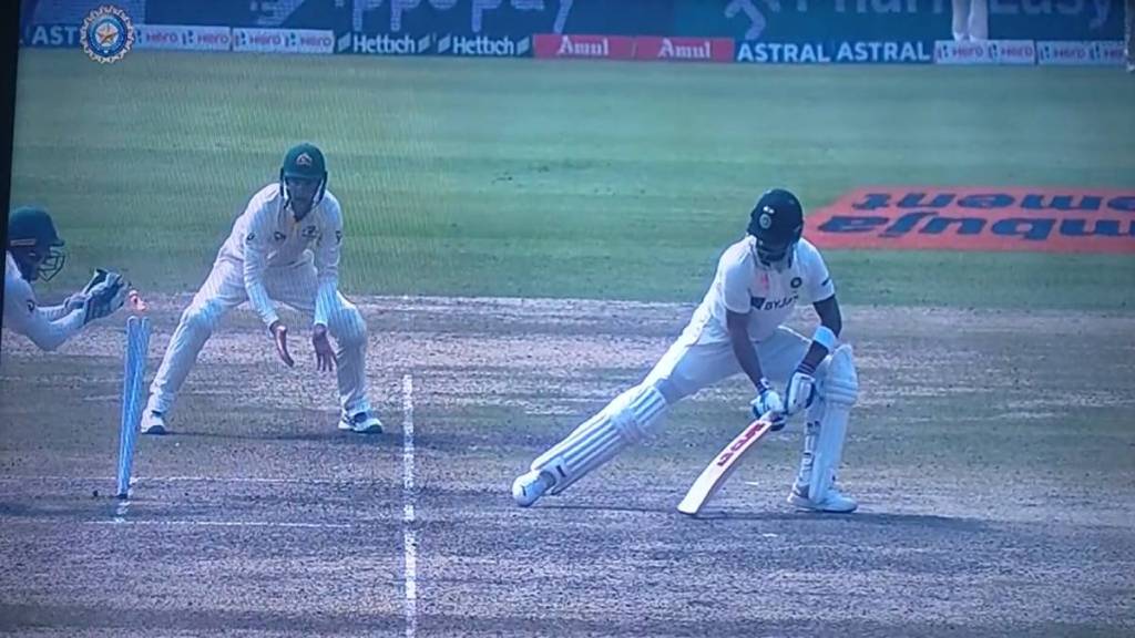 IND vs Aus 2nd test video of Virat Kohli getting out stumping for the first time is going viral