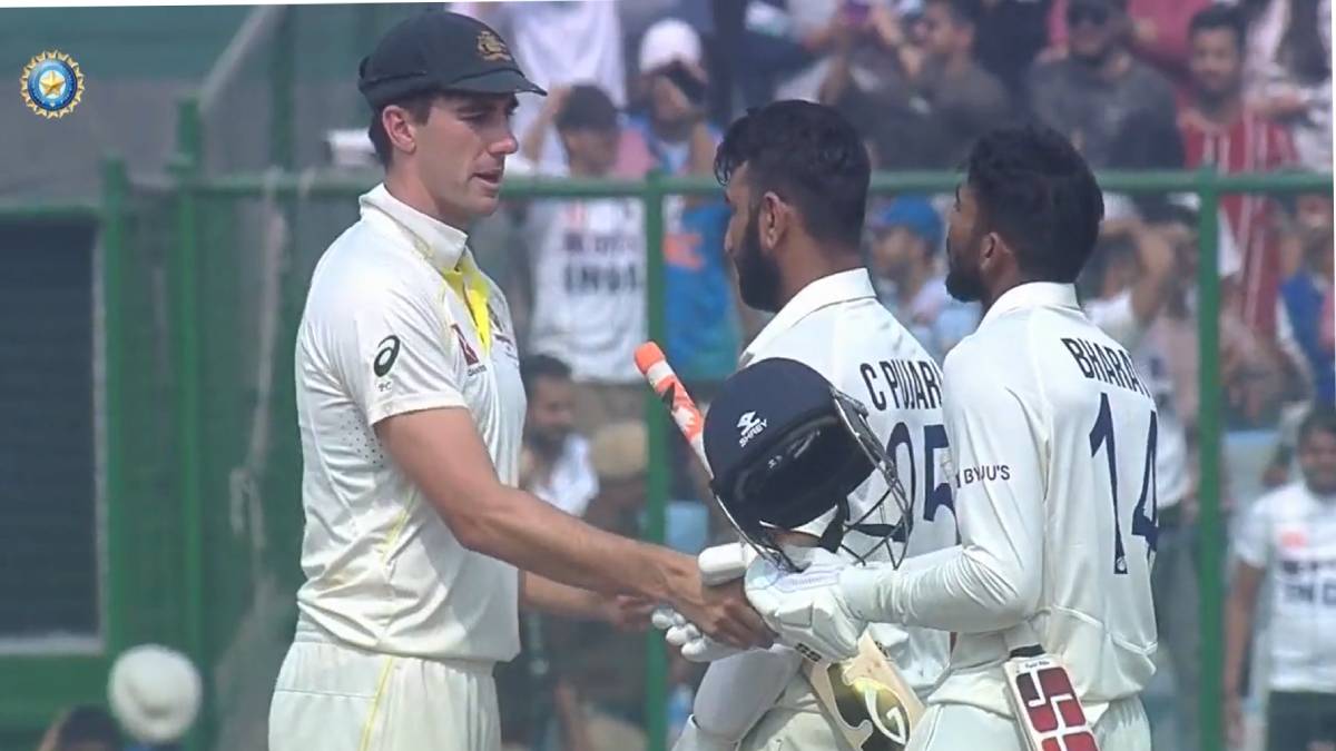 IND vs AUS 2nd second match Pat Cummins presented Cheteshwar Pujara