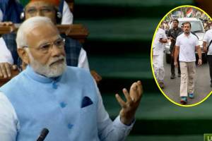 pm Narendra Modi is replying to the motion of thanks