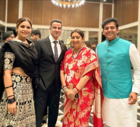 smriti irani daughter reception 