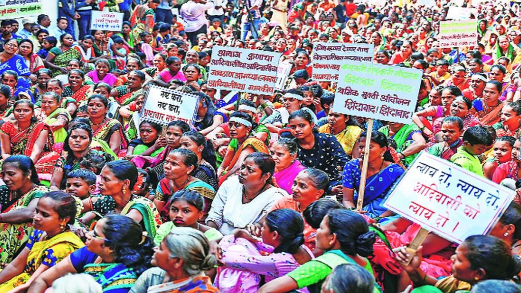 tribal march mumbai