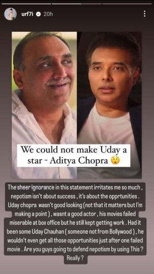 urfi aditya chopra