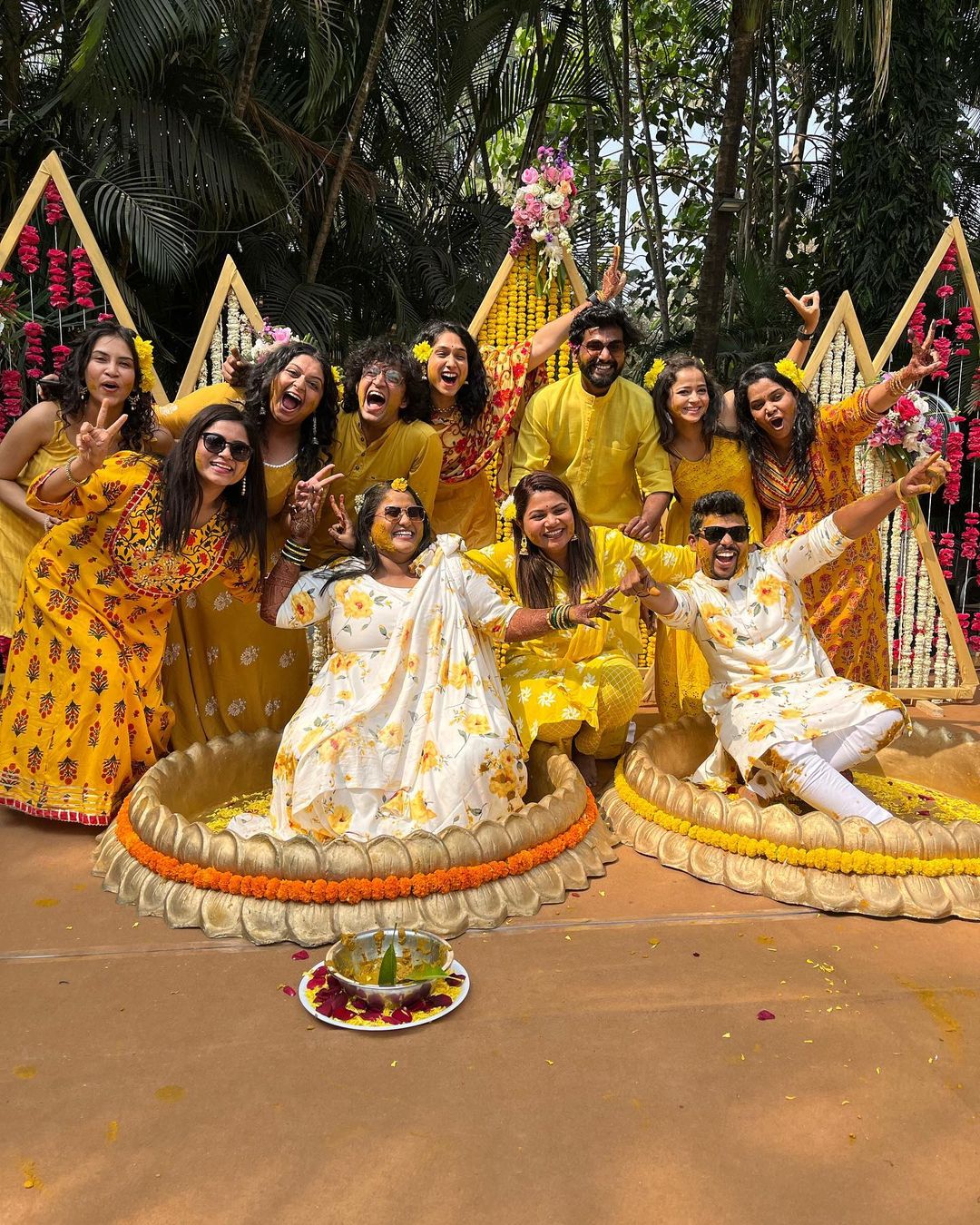 vanita kharat sumit londhe haldi ceremony