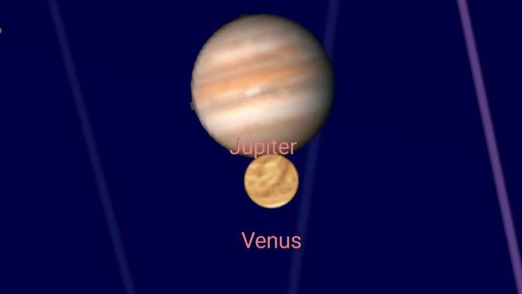 venus and jupiter planet meeting