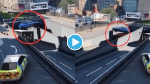 Video Harsh Goenka Shares Car crossing Road Through Top Of The Bus Roof Industrialist Shocked After Seeing Rohit Shetty Film Stunt